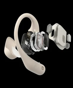 Shokz OpenFit Ecouteurs sport sans fil - Beige