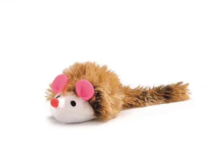 Souris poil long peluche