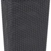 Style coffre à linge anthracite 40 L