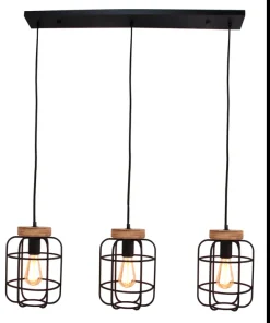 Suspension alligné Gwen 3x E27
