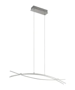 Suspension Nevado LED chrome / blanc