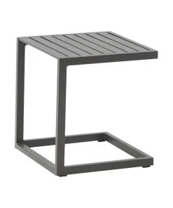 Table d'appoint carrée Jenthe - 40x40xH44cm - Aluminium - Anthracite