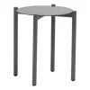 Table d'appoint ronde Jolien - ?46xH50cm - Aluminium - Gris clair
