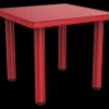 Table enfants 62x62x56 cm rouge