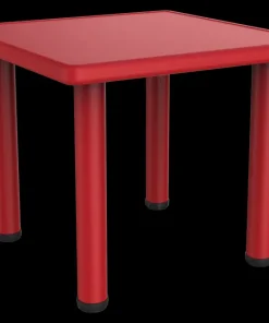 Table enfants 62x62x56 cm rouge