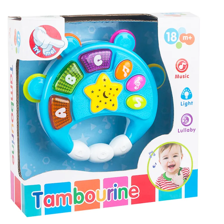 Tambourin avec lumière & musique