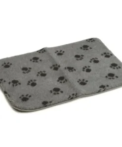 Tapis cage métal patte gris 78 x 55 cm