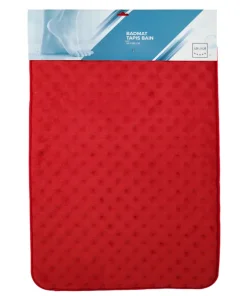 Tapis de bain rouge 50x80 cm