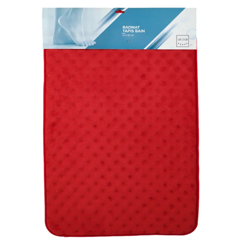 Tapis de bain rouge 50x80 cm