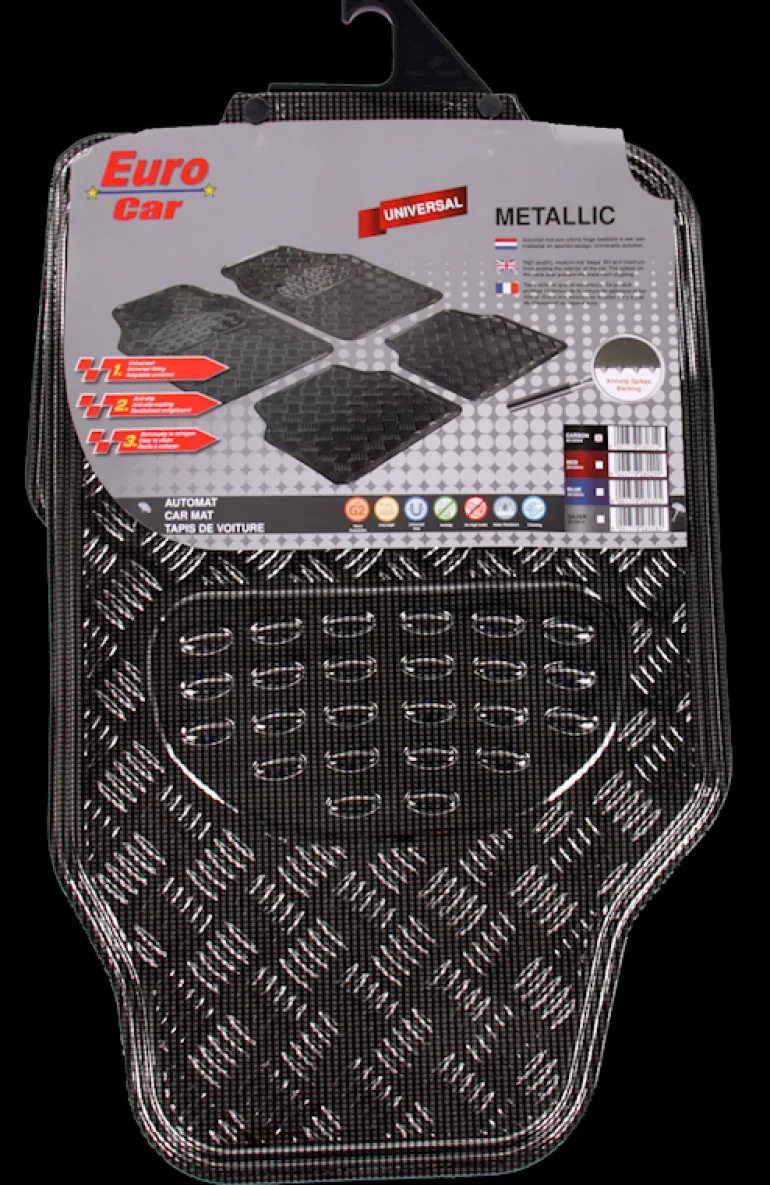 Tapis voiture Metallic Chromé