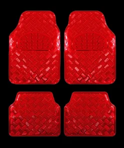 Tapis voiture Metallic Rouge
