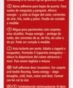 Tesa isolation bas de porte pour textiles 1m 4,3cm transparent