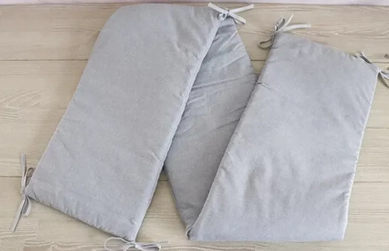 Tour de lit Chambray gris