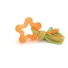Tpr jouet chien star orange 8 cm