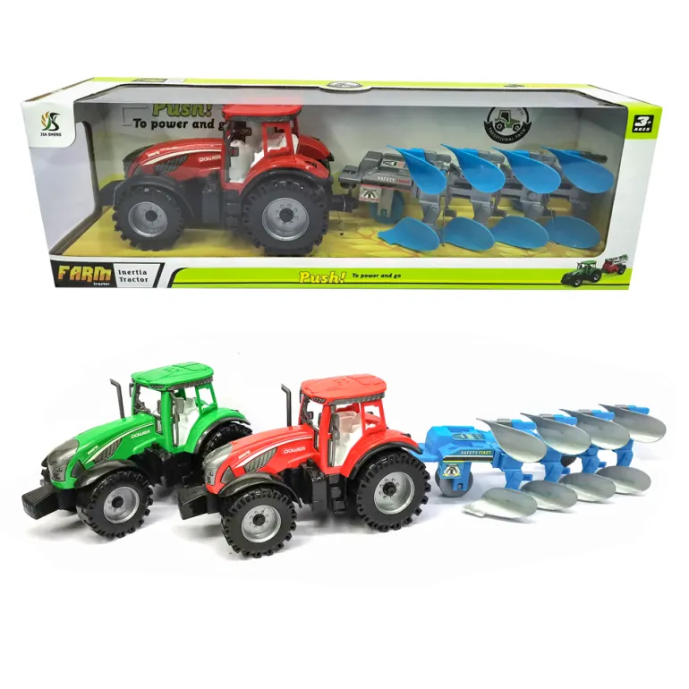 Tracteur avec laboureur
