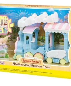 Train arc-en-ciel nuage