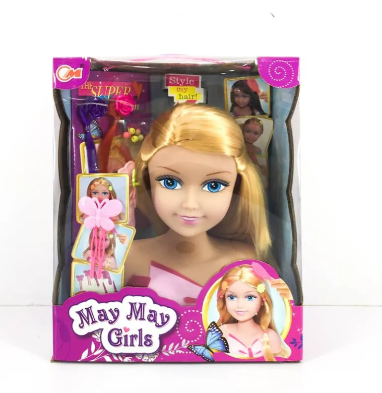 Tête coiffure blonde