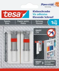 Vis adhésive papier peint et plâtre (2 pcs) 1 kg