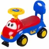 Voiture de promenade bleu-rouge avec son