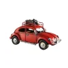 Voiture Rouge Métal Décoratif