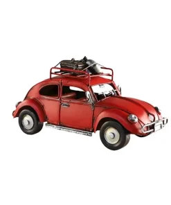 Voiture Rouge Métal Décoratif