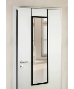 Wenko Arcadia Miroir de porte 120x30 cm - Noir