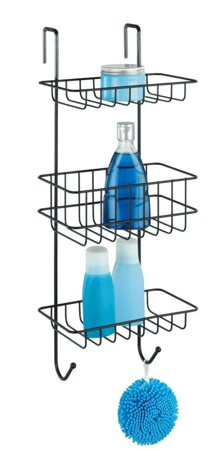 Wenko Revigo étagère de douche 3 couches suspendable - noir