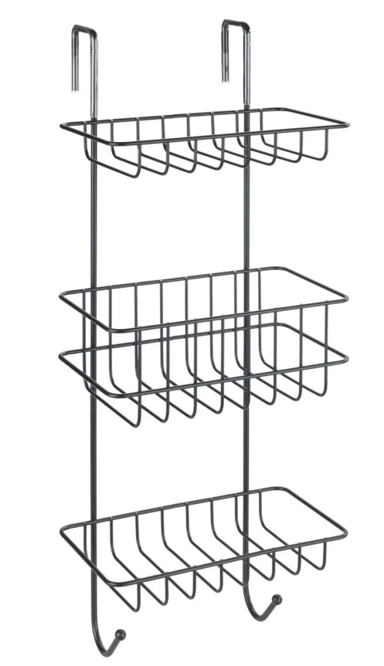 Wenko Revigo étagère de douche 3 couches suspendable - noir