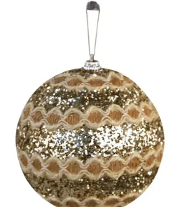 3x boule noël chaîne M champagn
